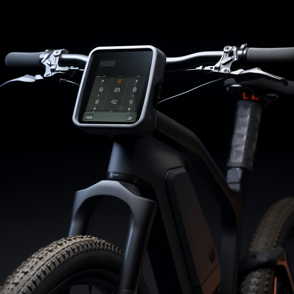 Modern ebike with sleek electronic design