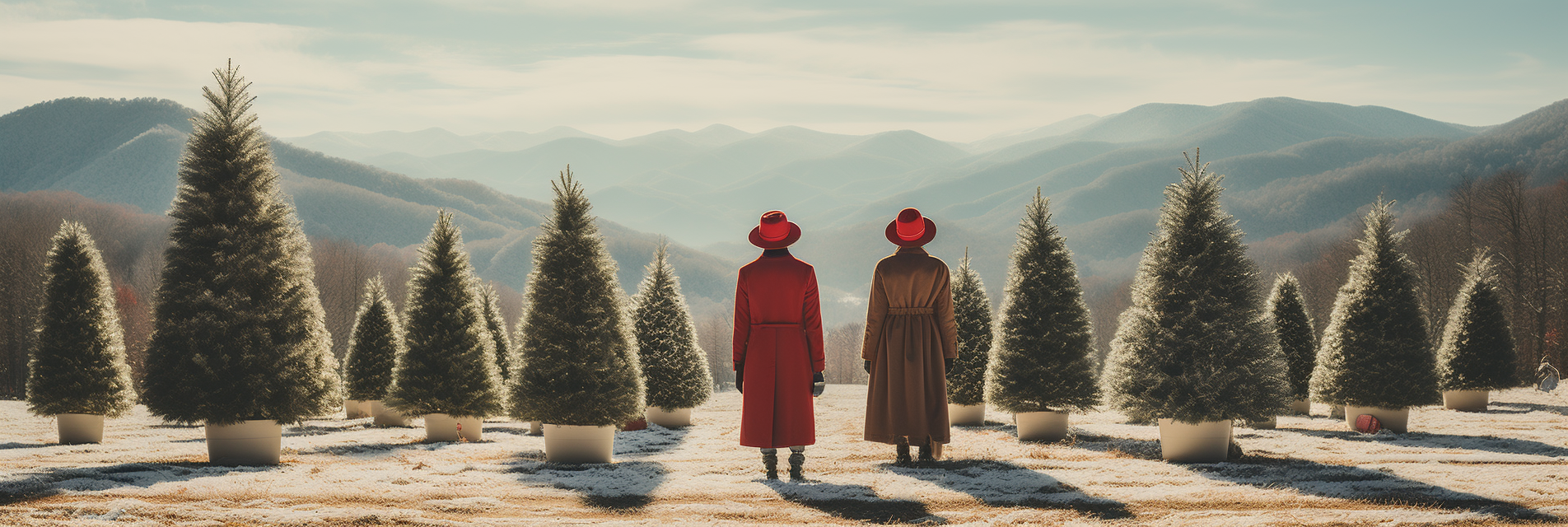 Eccentric Christmas Characters at Tree Farm