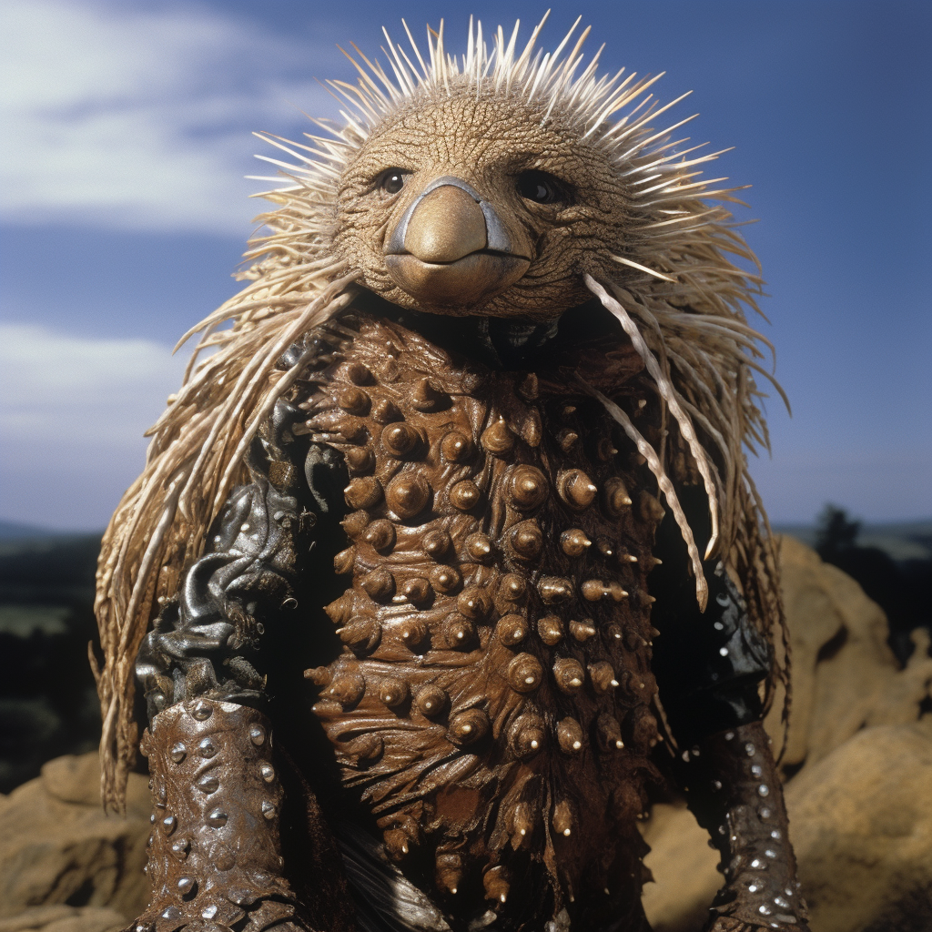 Enigmatic Echidna-Man Prophet in 90s Movie