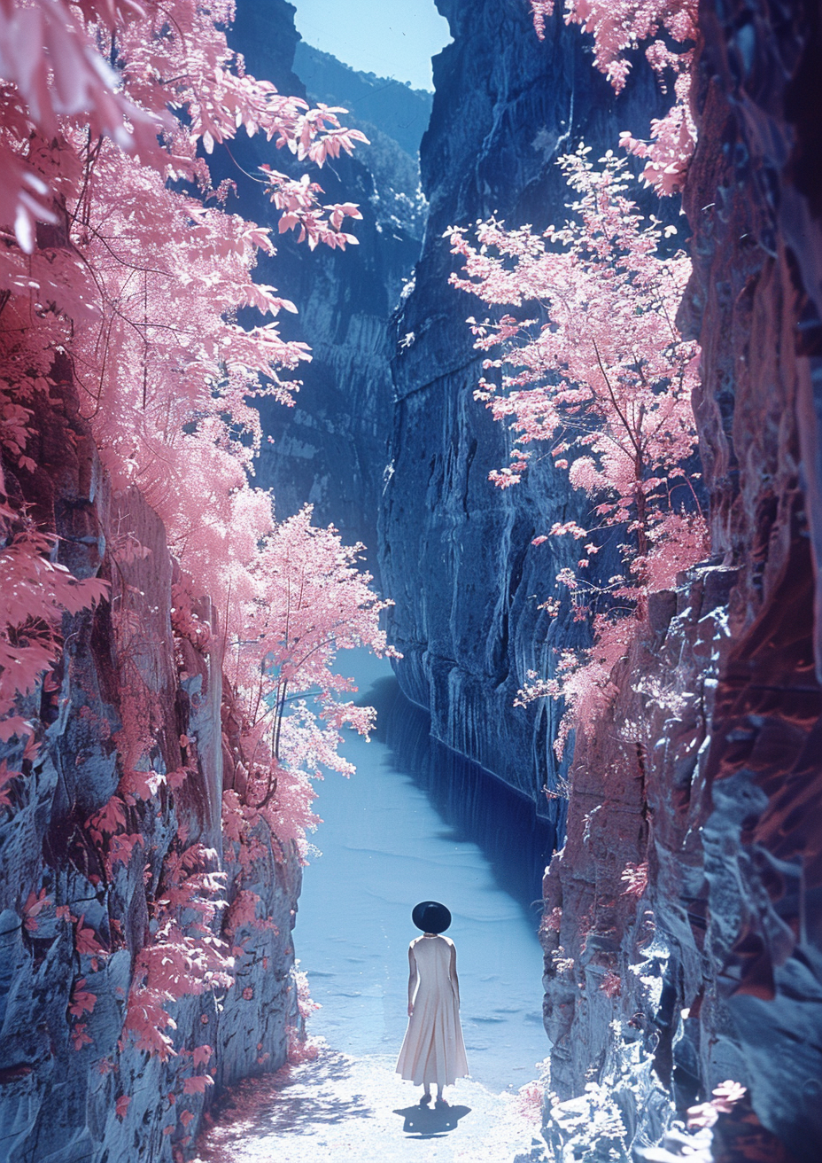 Oriental Cave Echoes Infrared Surreal