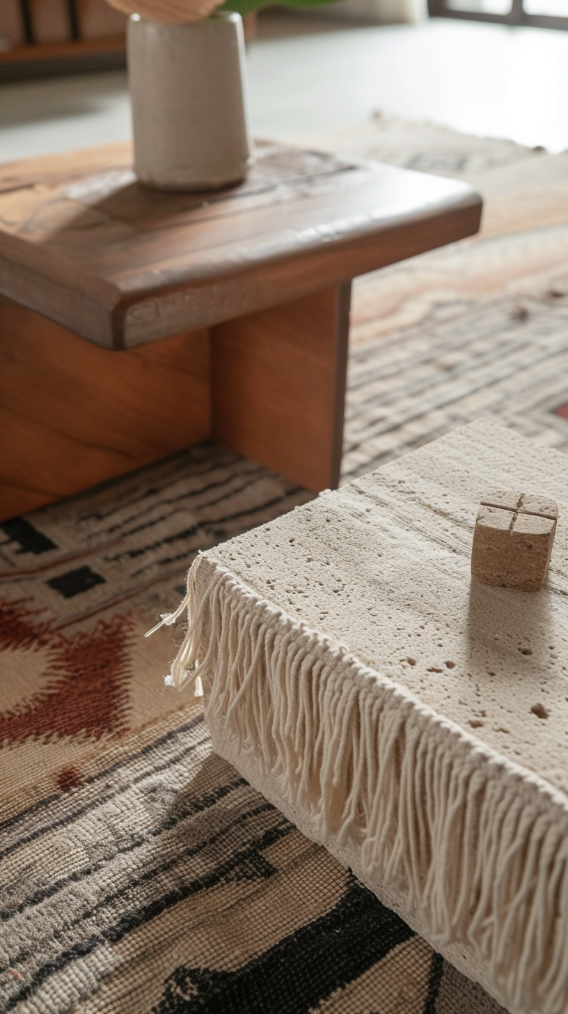 Eclectic Cube Minimal Decor Table