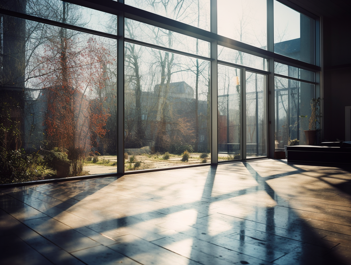 Eco-Friendly House with Glass Windows