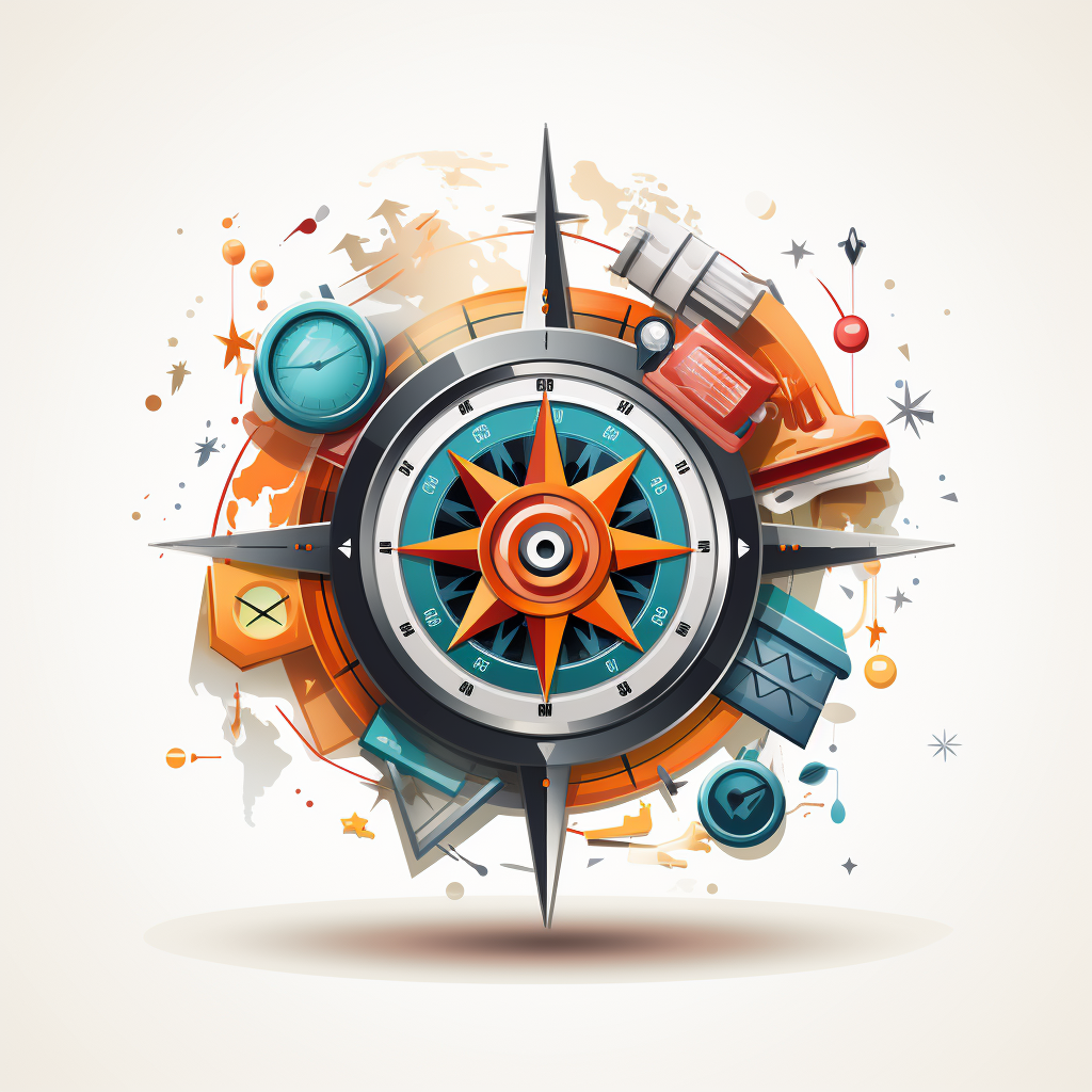 Ecommerce Compass Concept Vector Illustration