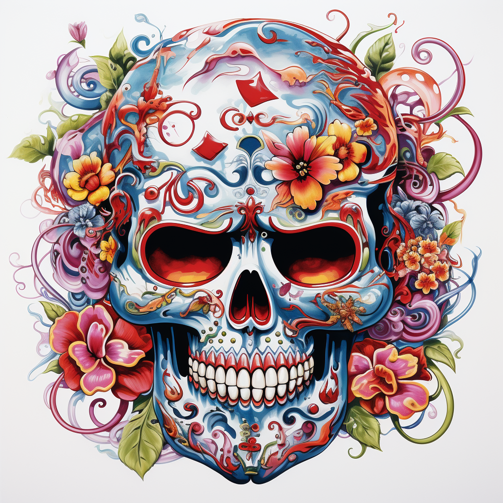 Colorful Ed Hardy Illustration