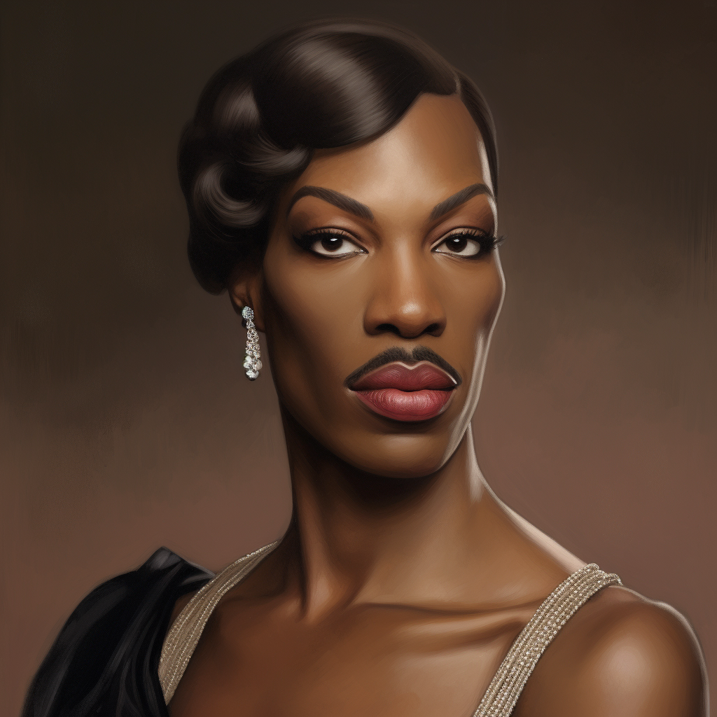 Eddie Murphy as a clean-shaven woman