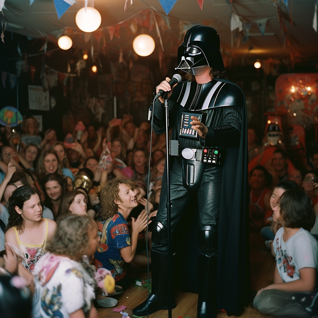 Eddie Vedder rocking as Darth Vader