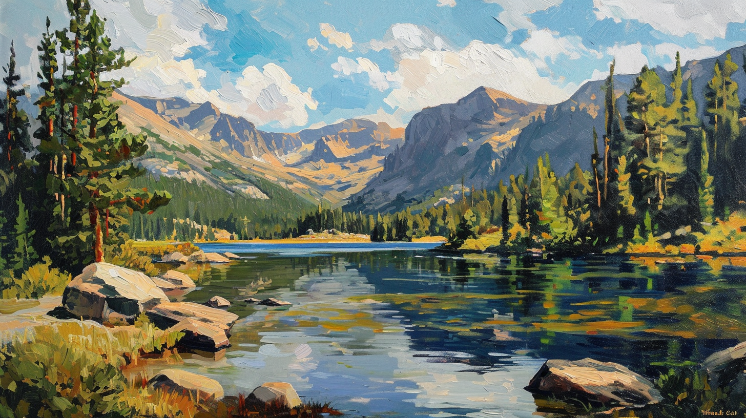 Edgar Payne Bear Lake Colorado painting