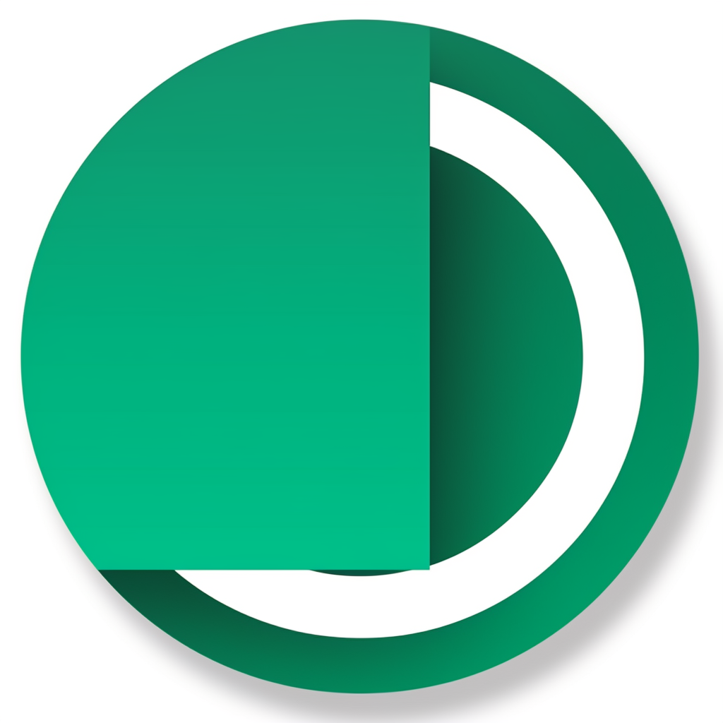 Vibrant edge icon circle design