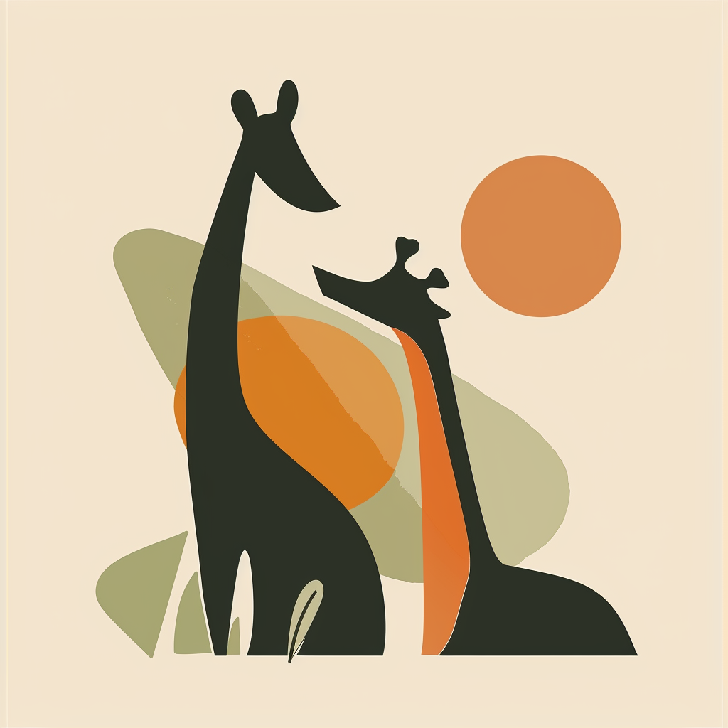 Education Logo Silhouette Puma Giraffe