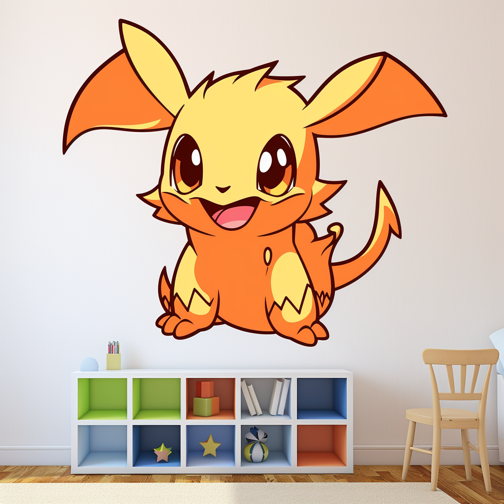 Eeve Pokemon Cartoon Decal