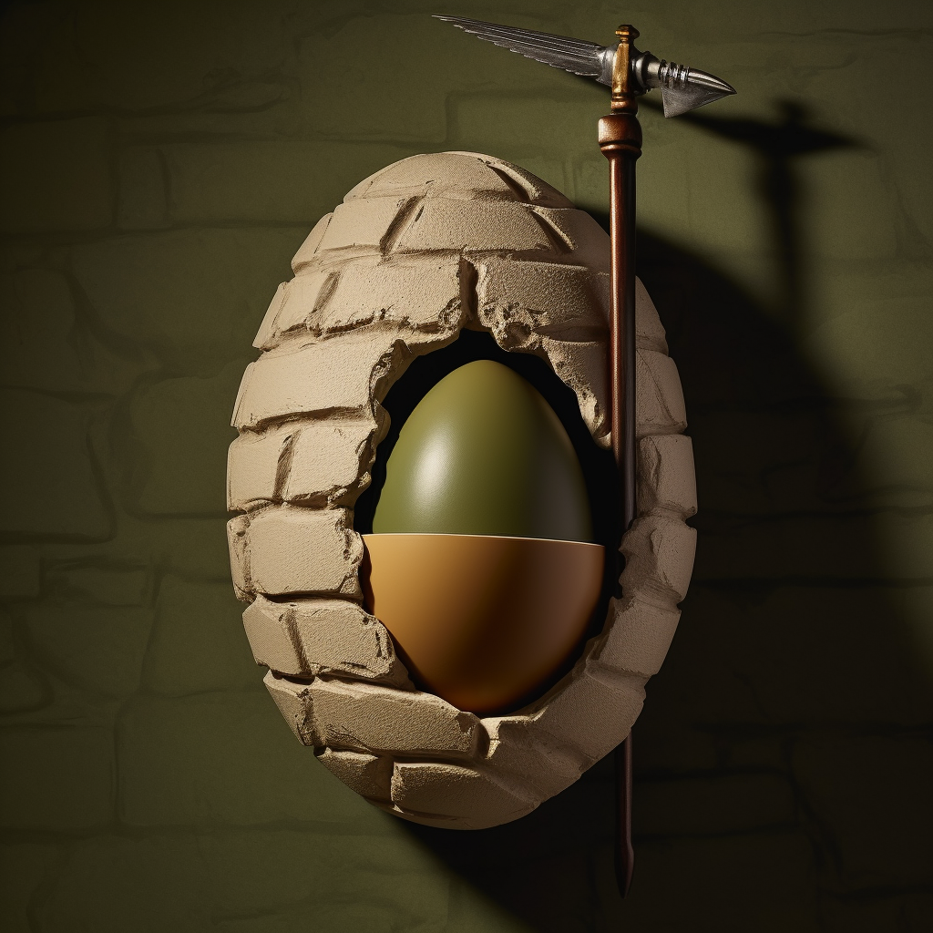 Egg on a wall, Robin Hood style