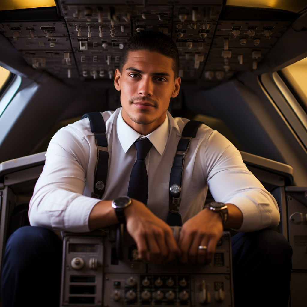 Detailed image of an Egyptian airplane steward