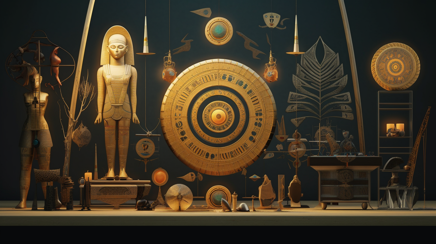 Egyptian artifacts with extraterrestrial symbolism