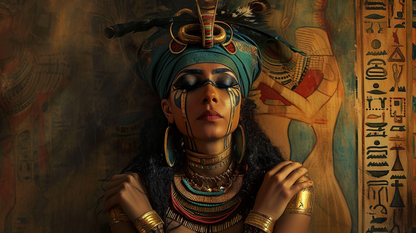 Egyptian Dark Surrealism Artwork - Cultural Exploration