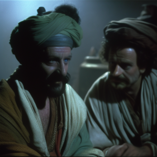 Two Egyptian Men with Sinister Expressions