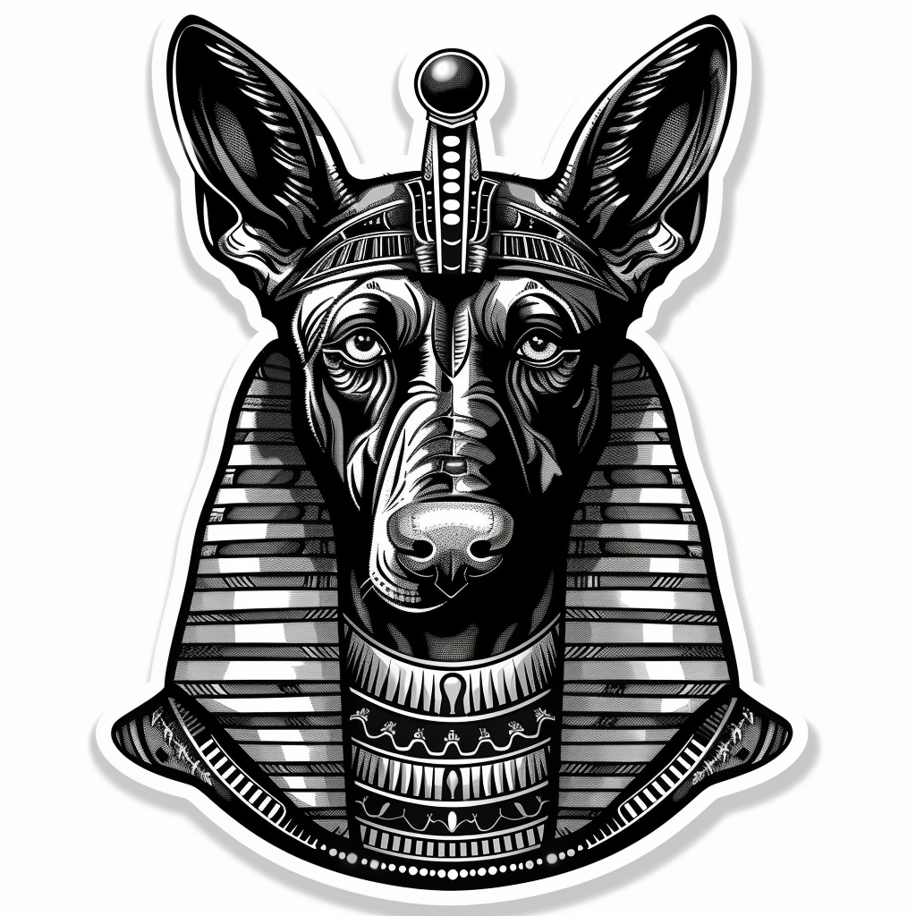 Egyptian Mythology Dog Sticker