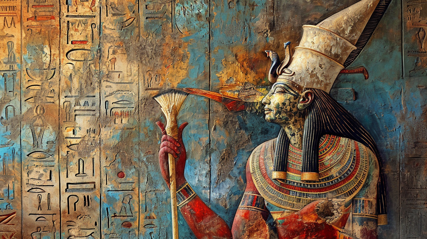 Egyptian Paint Stock Image