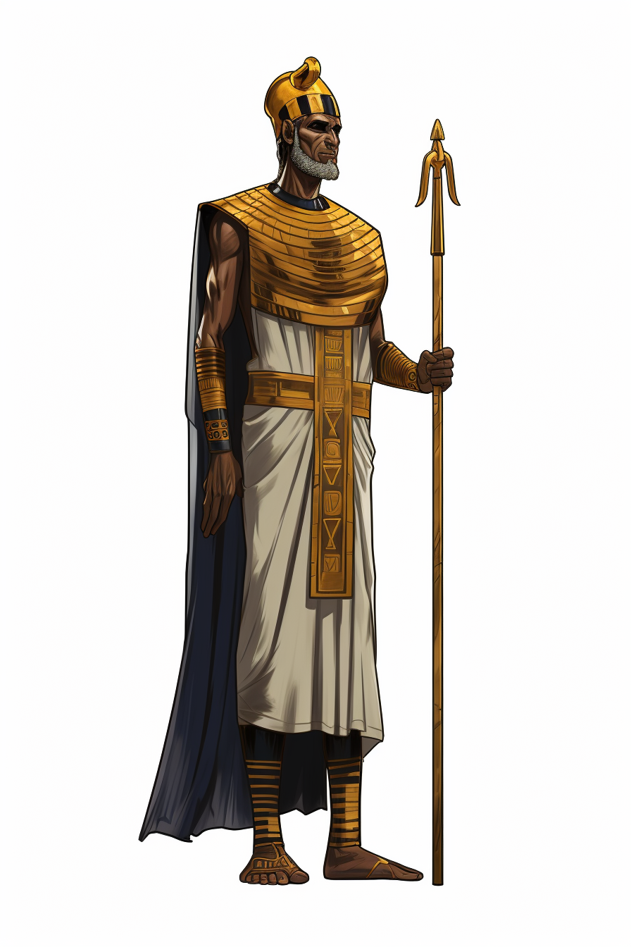 Ancient Egyptian Temple Guard Full Body