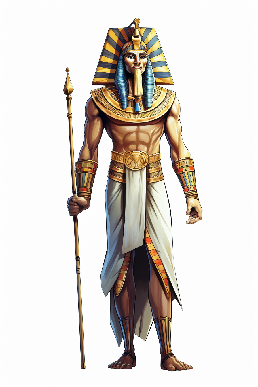 Egyptian temple guardian full body