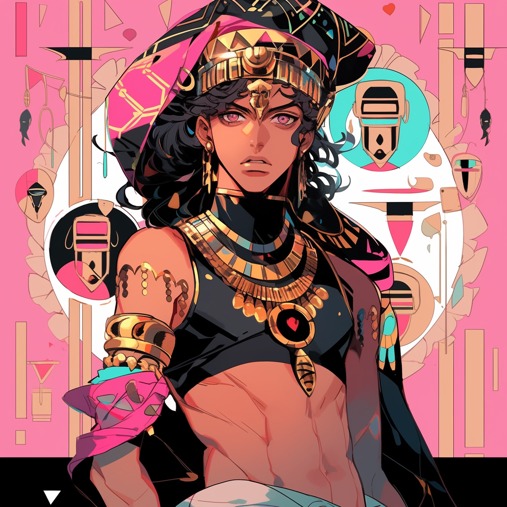 Egyptian character in Jojo's style