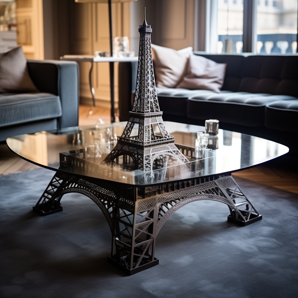 Eiffel Tower-inspired coffee table