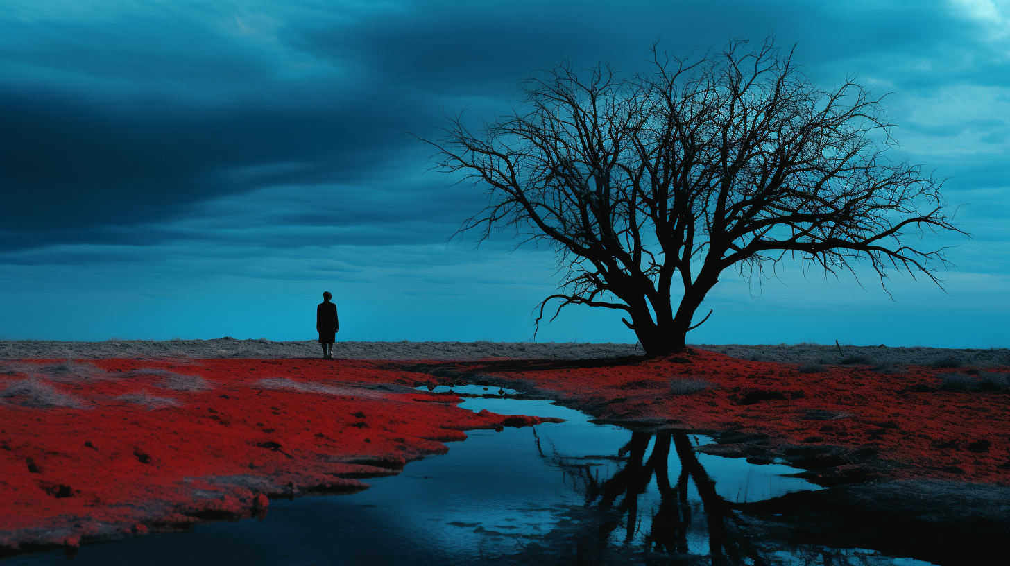Surreal Ektachrome Desolate Eerie Cinematic Shot
