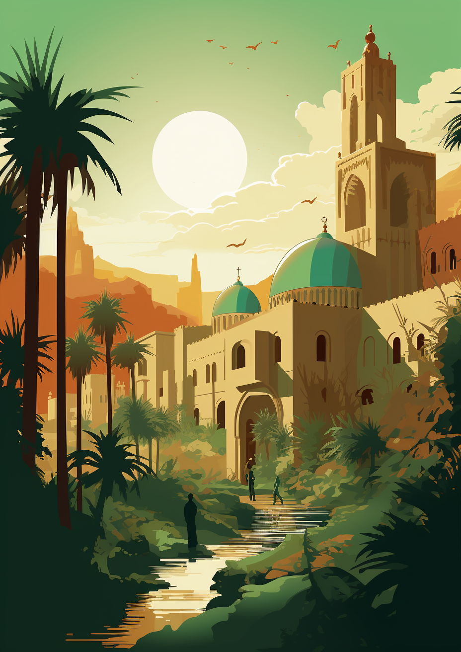 Vibrant Elche Vector Artwork