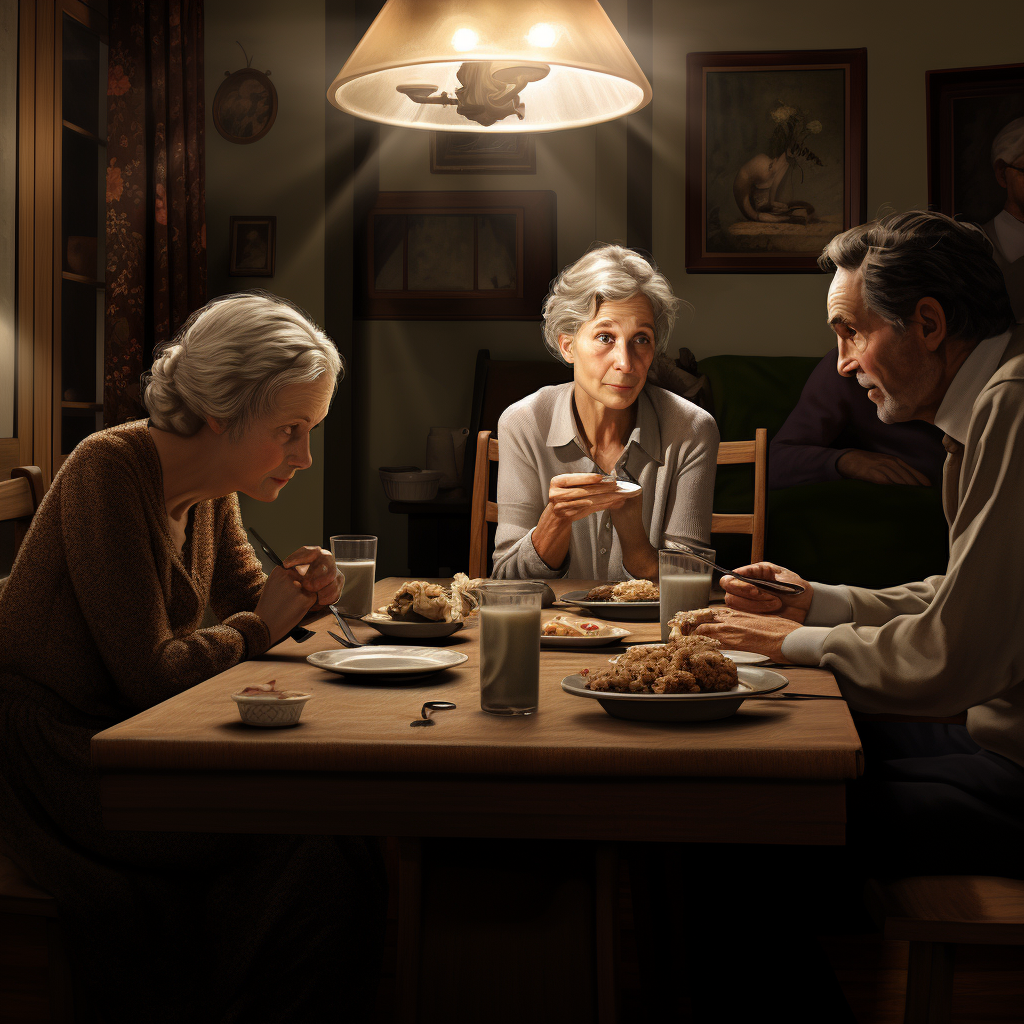 An 82-year-old woman preparing dinner for her loved ones