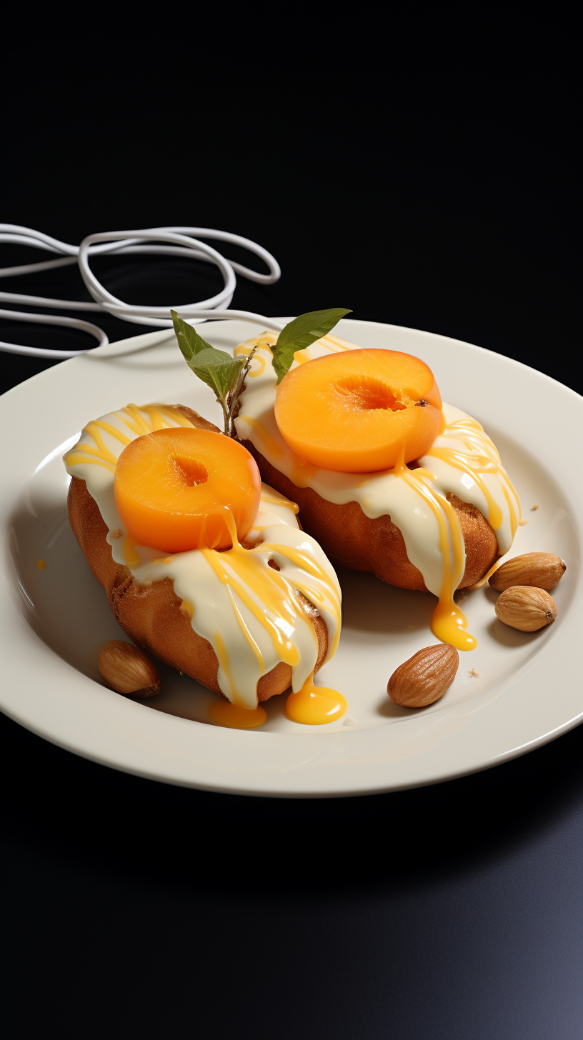 Super-powered electric apricot with eclairs