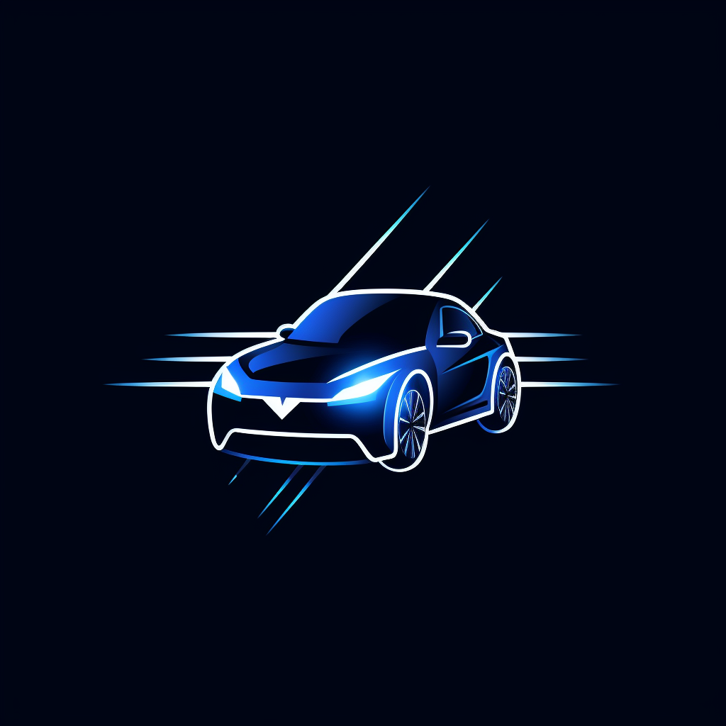 Electric car parts logo illustration