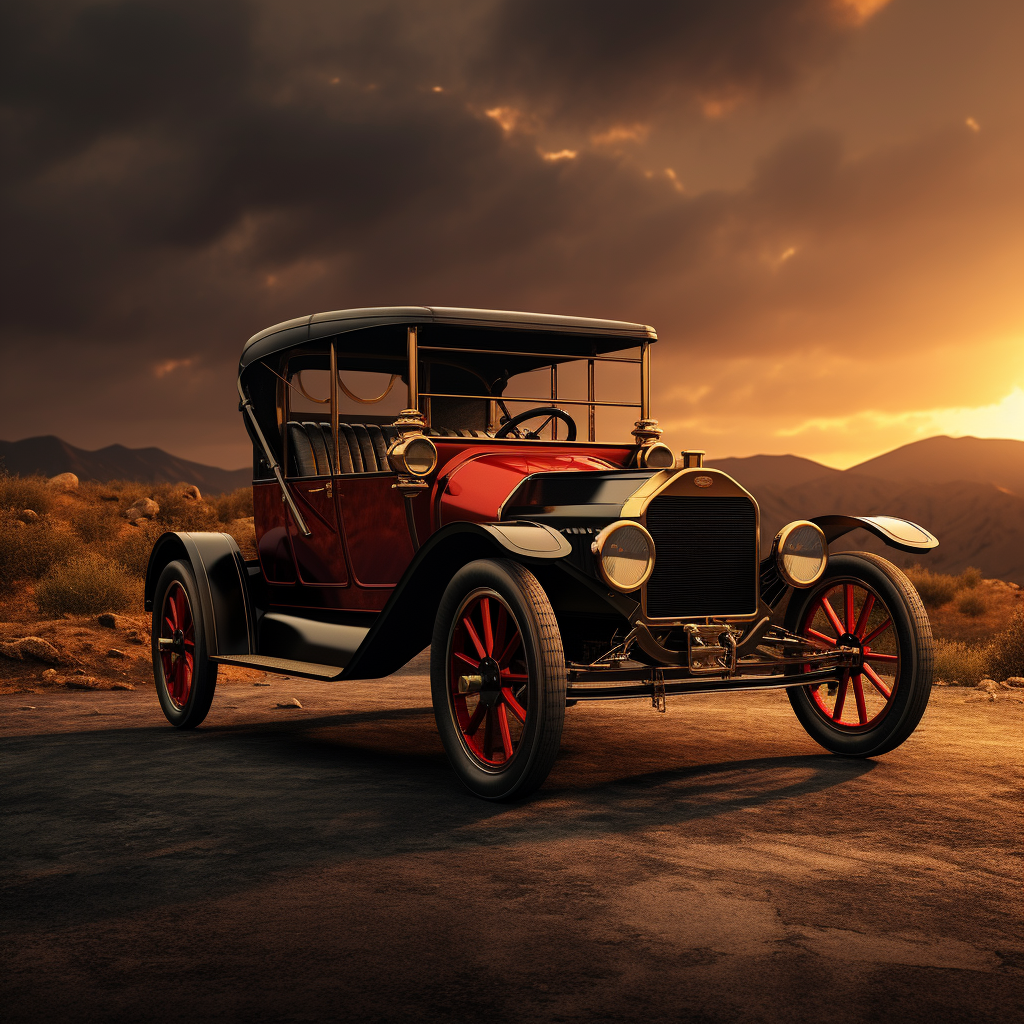 Electric Car Tesla Ford Model T Concept