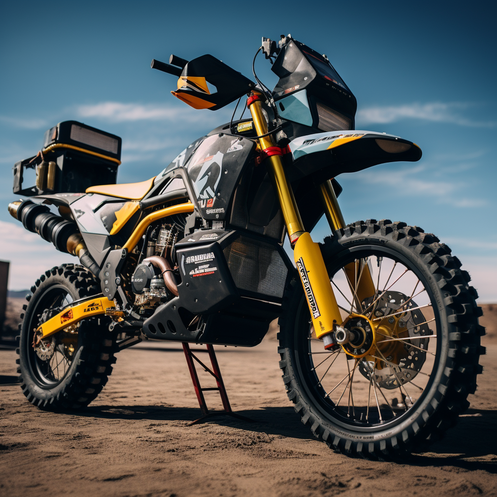 Dakar Rally Racing Motorcycle with Innovations