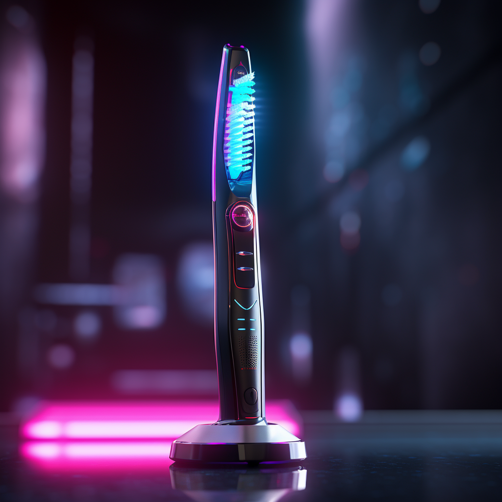 Electric futuristic toothbrush