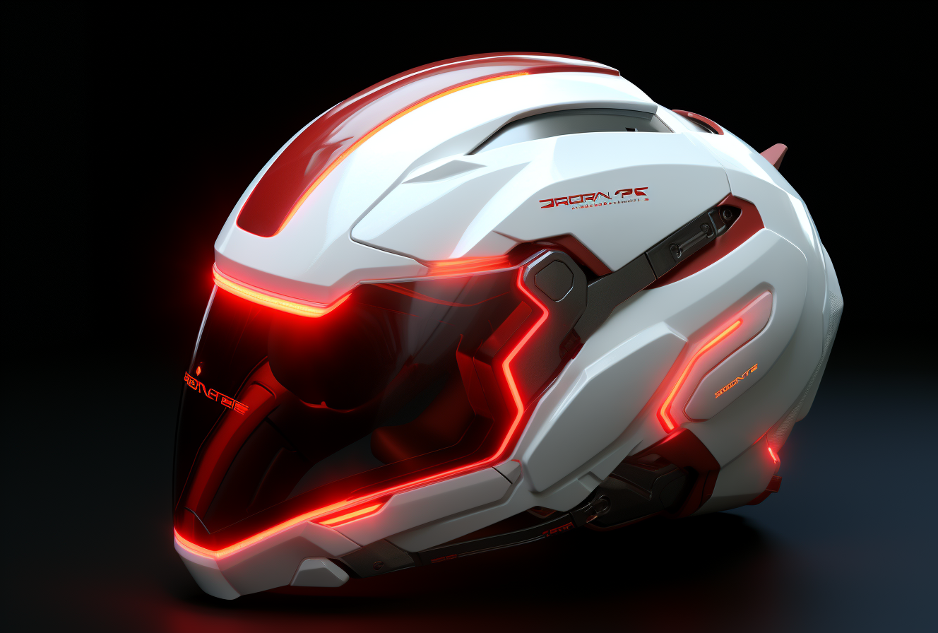 Electric Helmet with Ethereal Lighting