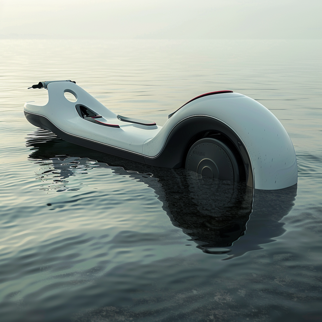 Electric hydrobike modern ride outdoors