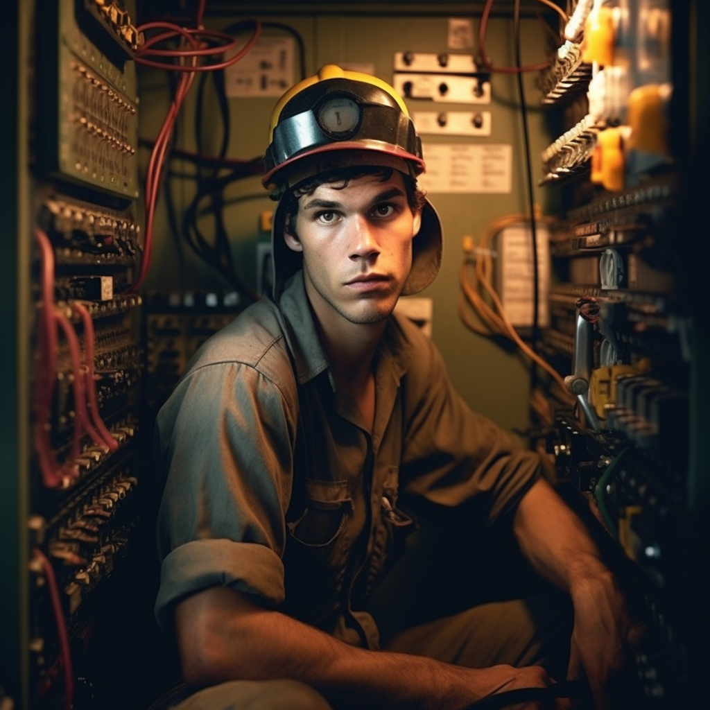 Electrical apprenticeship training concept photo