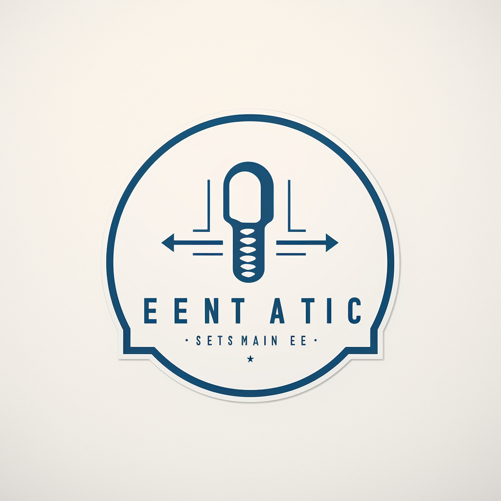 Minimalistic electrician logo design