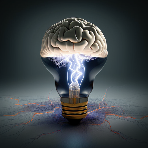 Brain-powered electrifying light bulb