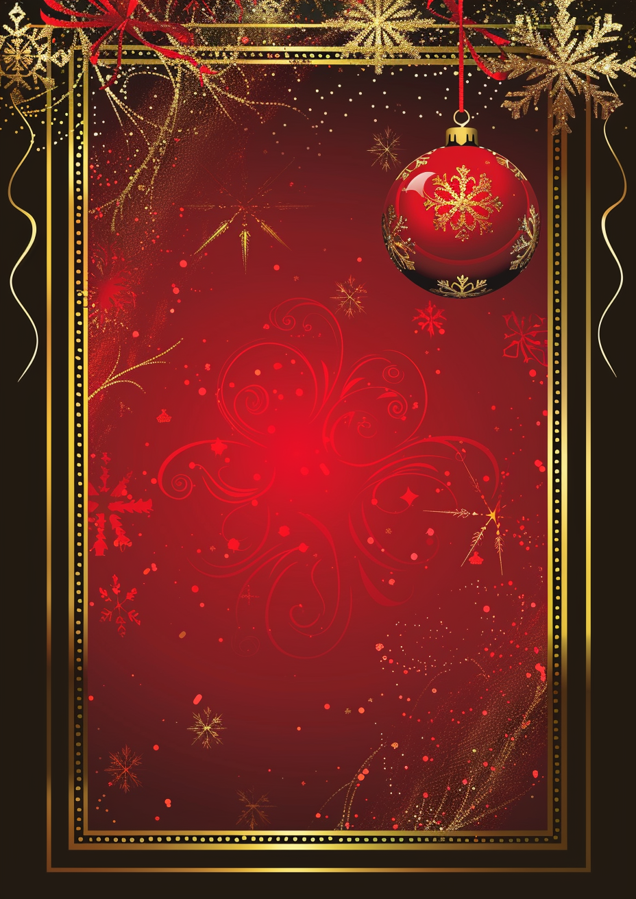 Sleek Christmas Card Frame Vector