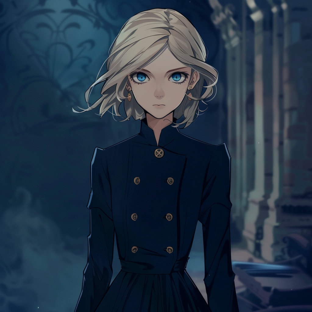 Elegant English Aristocrat Girl Blue Eyes