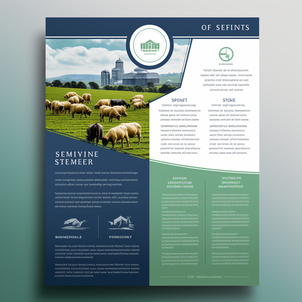 Peaceful farm flyer design