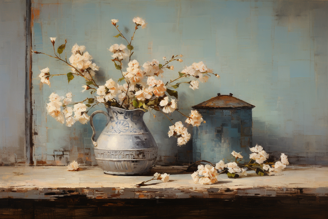 Beautiful floral arrangement by Emil Carlsen and William Nicholson