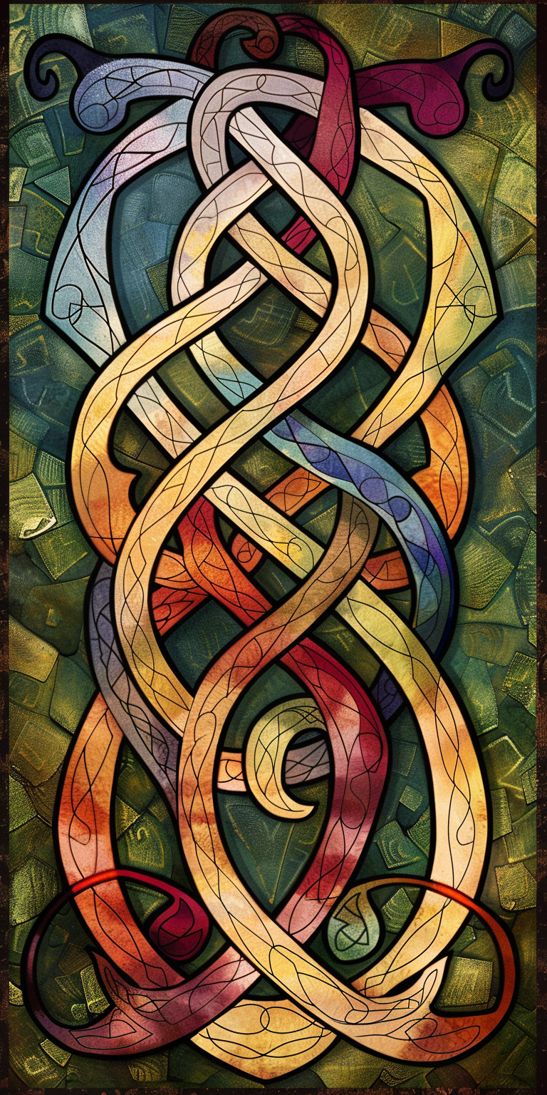 modern celtic tracery art