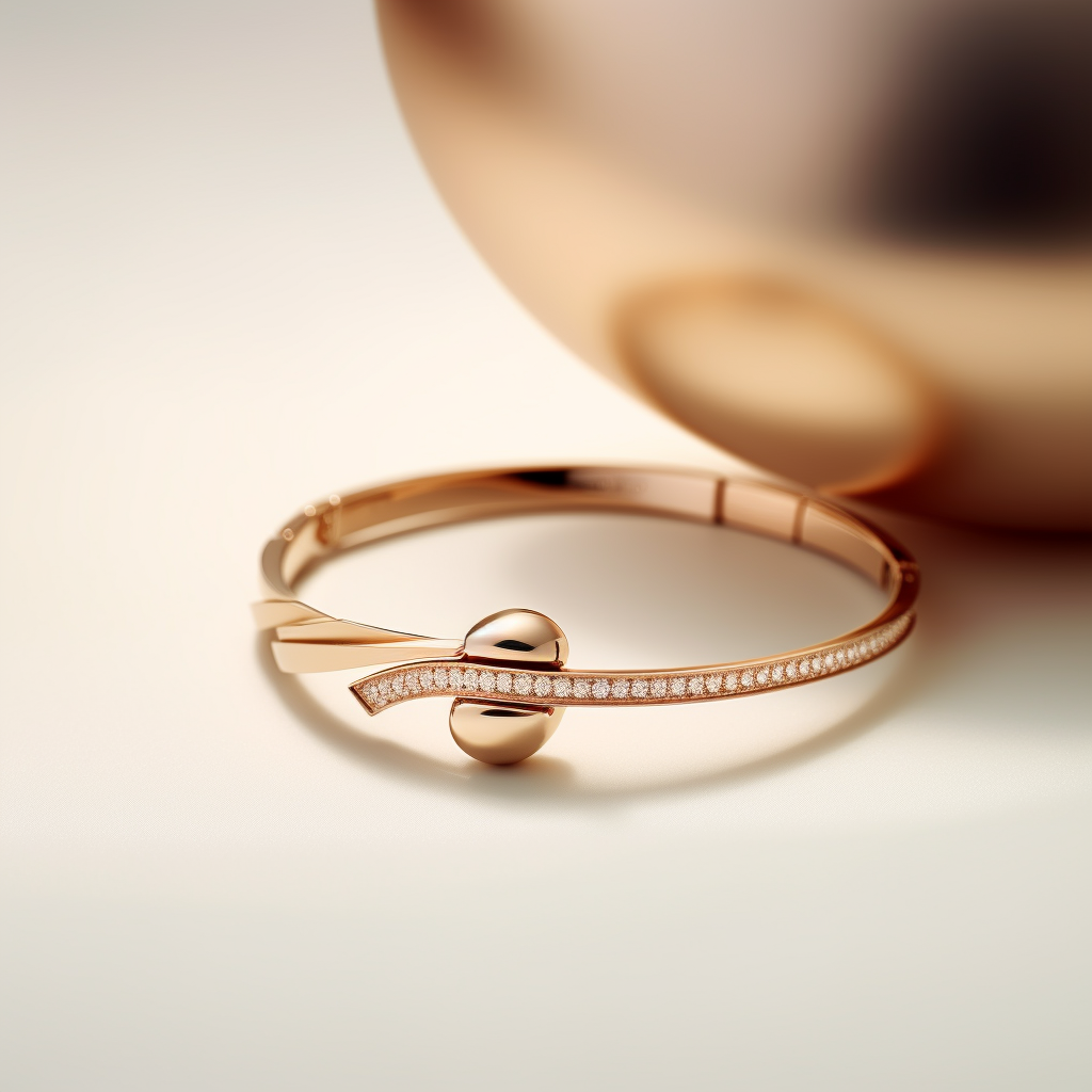 Beautiful minimalist jewelry on white background