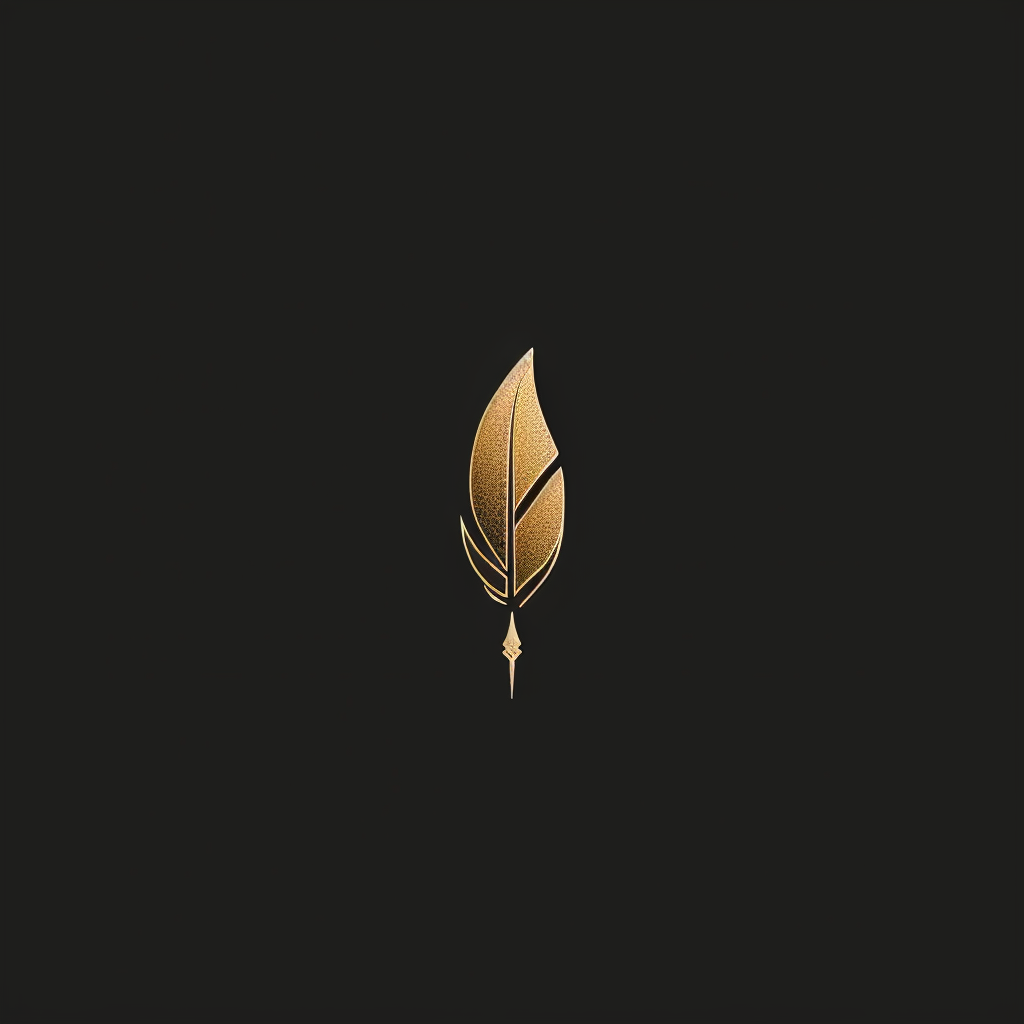 Elegant Needle and Feather Logo