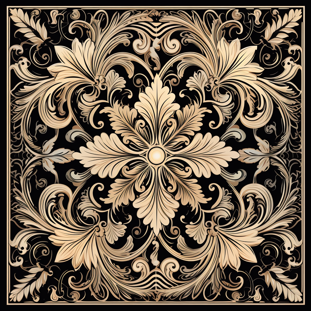 Ornamental pattern for screen printing