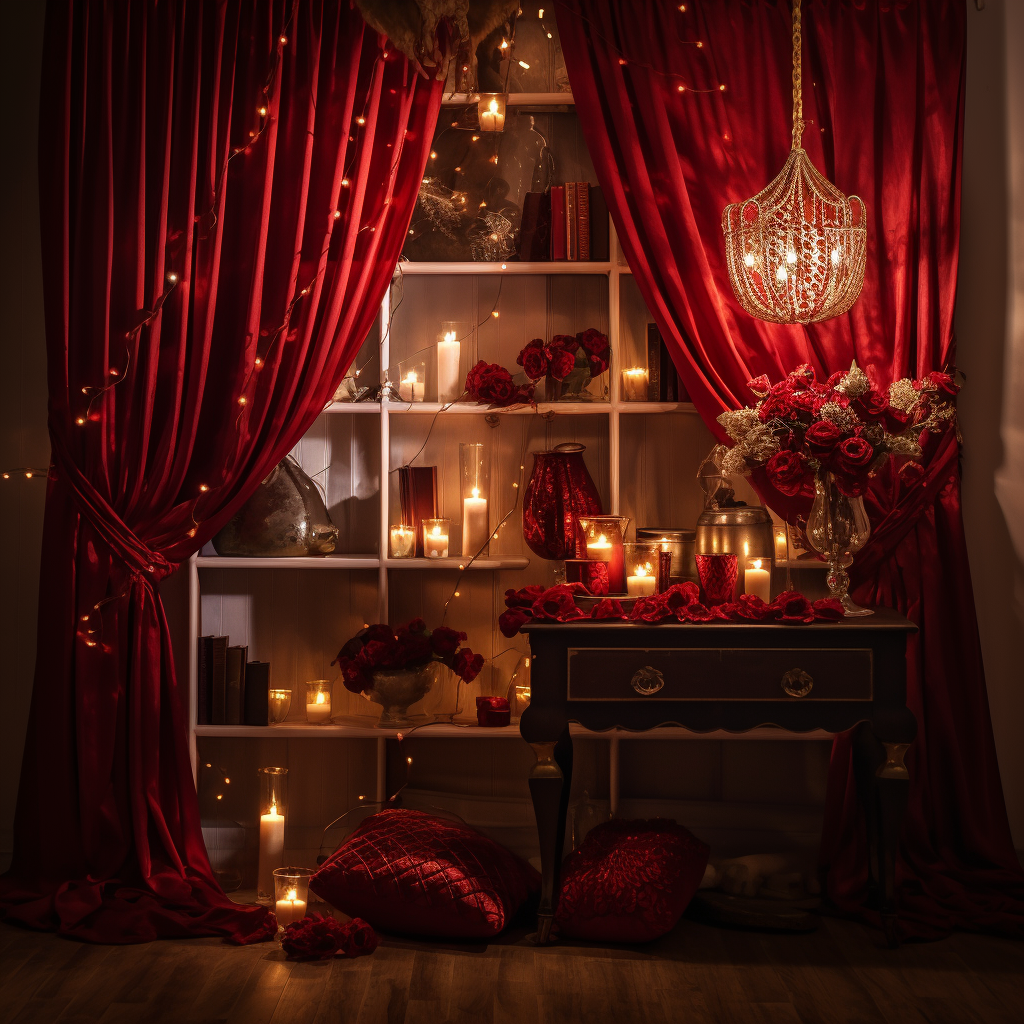 Elegant product display with fairy lights