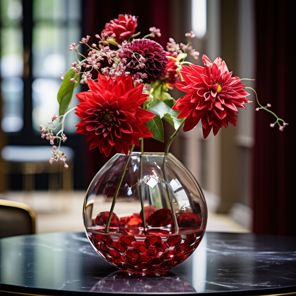 Fresh and Elegant Red Flower Arrangement