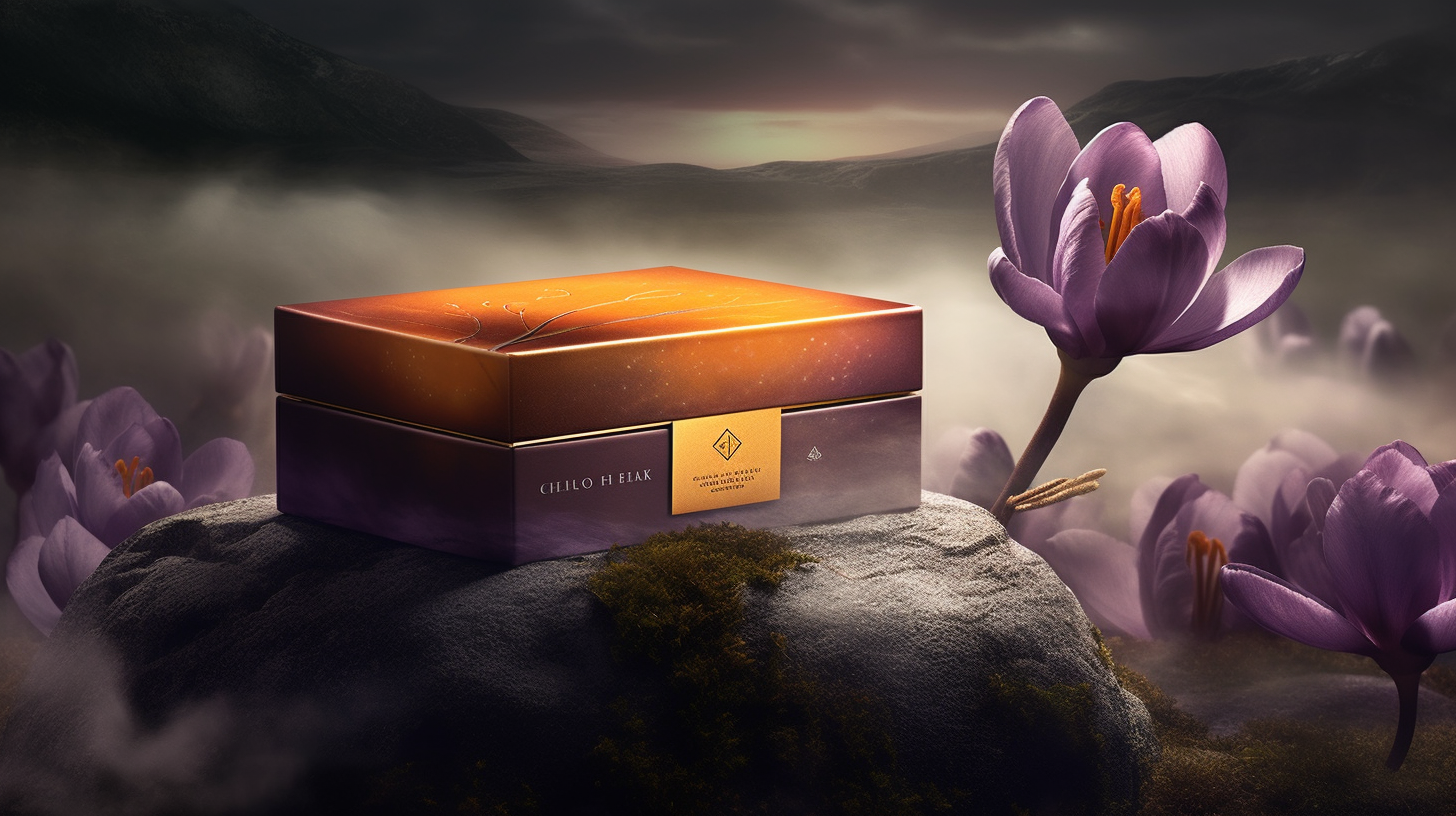 Nordic Elegance Saffron Packaging Dream