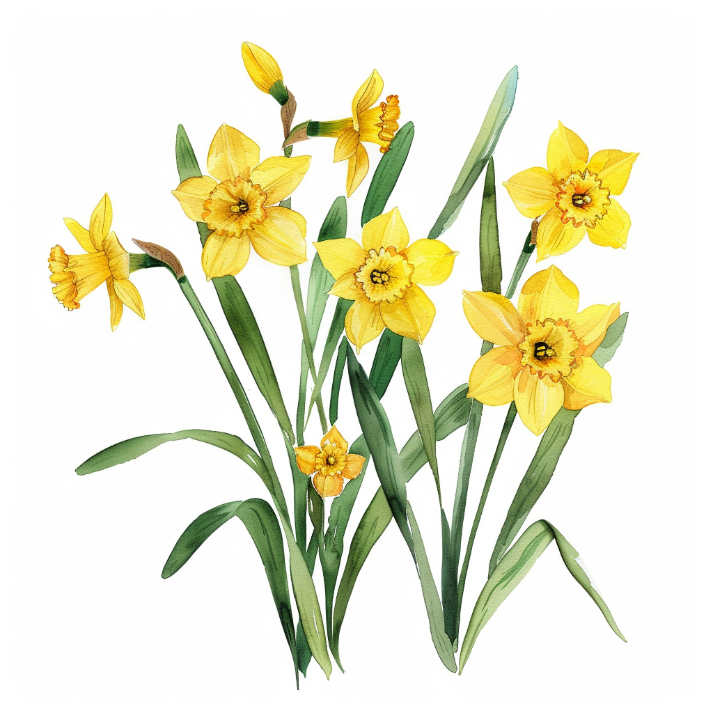 Elegant Daffodil Floral Design